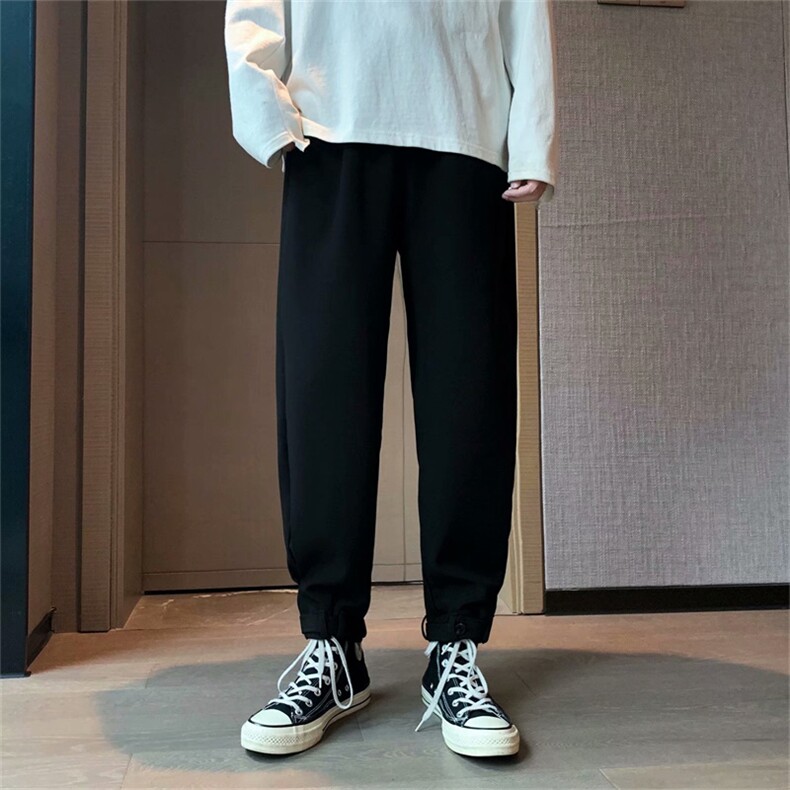 夏季高级感炸街西裤男宽松直筒设计感休闲西装裤子坠感X399-p33,男装休闲裤,星座1008-1