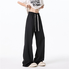 抖音品质夏季新款纯色冰丝透气宽松休闲裤B315-K25665-特p30控58，男装休闲裤，电商B315