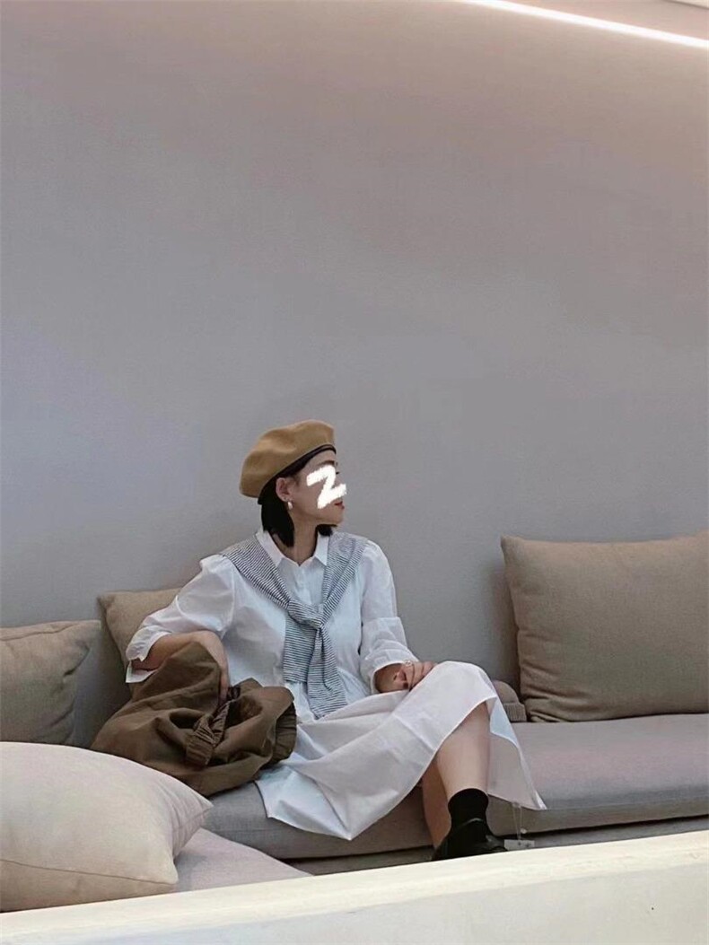 宽松衬衫裙，女装衬衫，Balance Studio