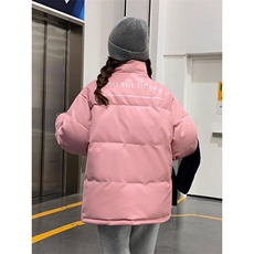 pu皮棉服情侣装冬季加厚学生棉袄韩版宽松棉衣外套ins潮Q8815-P88，男装皮衣，电商B245