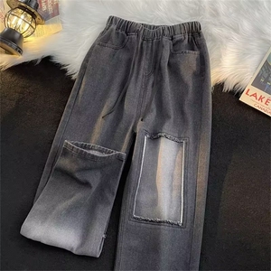 美式牛仔裤男春秋新款休闲直筒裤G6013P40