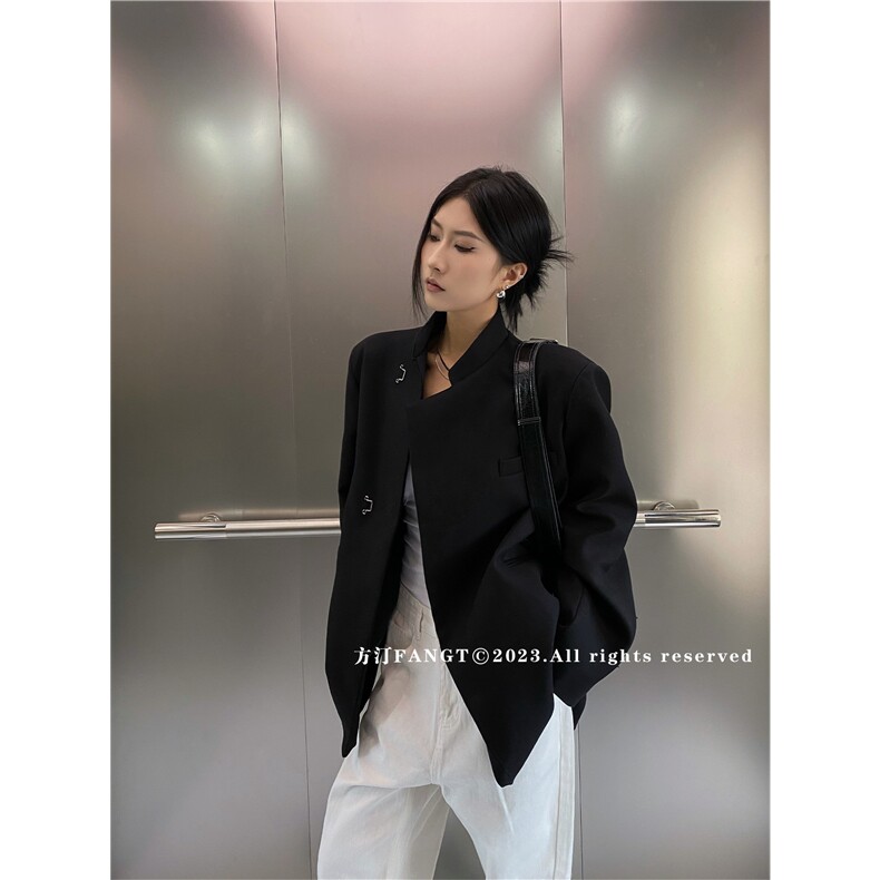 1506-1/XJK181/P56新中式短款西装外套女早春新款宽松休闲,男装西服套装,星座1506-1
