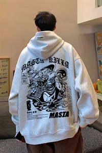 供抖音丶重磅高品棉350克排扣连帽武圣卫衣LW6039-特p58控78图片