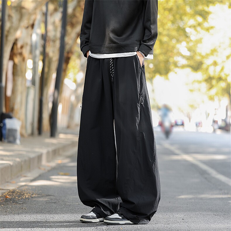 春季新款现货男女同款直筒休闲裤DSA157B-K2618-P50,男装休闲裤,电商A157B