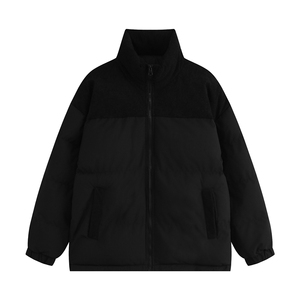 白底平铺时尚拼色面包服宽松休闲立领棉服A247-MY2279 特批60控98图片