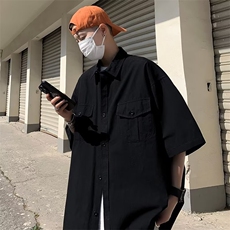 夏季新款衬衫潮流慵懒男方领衬衫S587P40，男装衬衫，星座1116-2