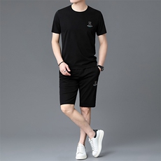 2023夏季新款时尚短袖男士休闲运动套装男式两件套，男装休闲套装，电商B212（原钱塘6029）