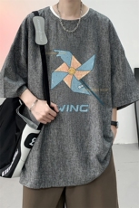风复古亚麻短袖男棉麻t恤男半袖ZT71112-P35，男装T恤，电商A040