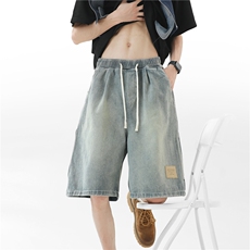 牛仔裤短裤美式复古裤子KZ9803-TP35，男装牛仔裤，电商A247