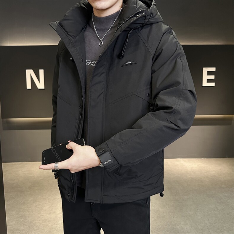 冬季店主风新款工装羽绒服男短款冲锋衣保暖羽绒外套Y3658-P190,男装羽绒服,电商A237