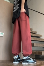 2513/P42休闲裤男美式个性大码宽松潮男百搭长裤子运动束脚裤，男装休闲裤，星座1204