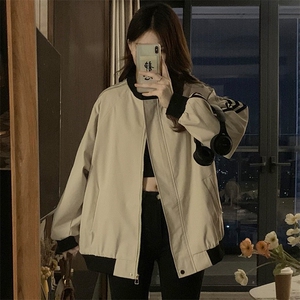 外套女春秋款2025新款高级感休闲时尚短款学生上衣潮 C811-P100图片