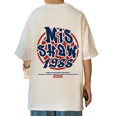 T577P26夏季新款港风纯棉短袖T恤ins衣服宽松半袖体恤上衣，男装T恤，星座304A