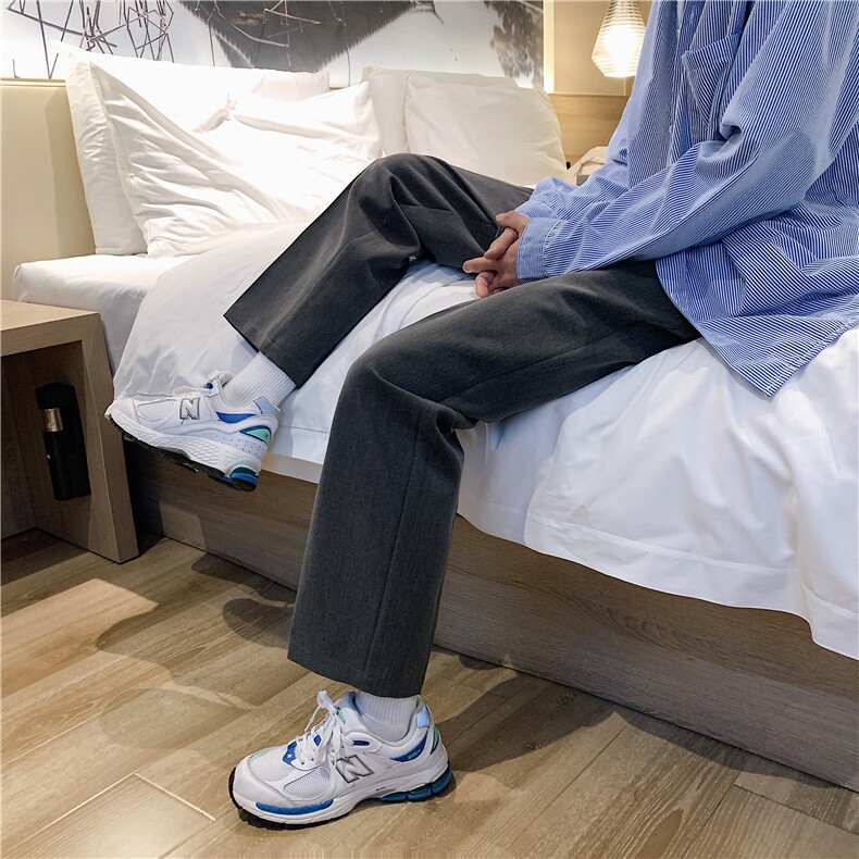 港风裤子男春秋西裤休闲裤韩版九分裤直筒裤男长裤7232P35,男装休闲裤,星座227-7