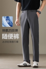 轻商务时尚系列休闲裤2025夏季新款简约舒适纯色裤子男，男装休闲裤，电商B212（原钱塘6029）