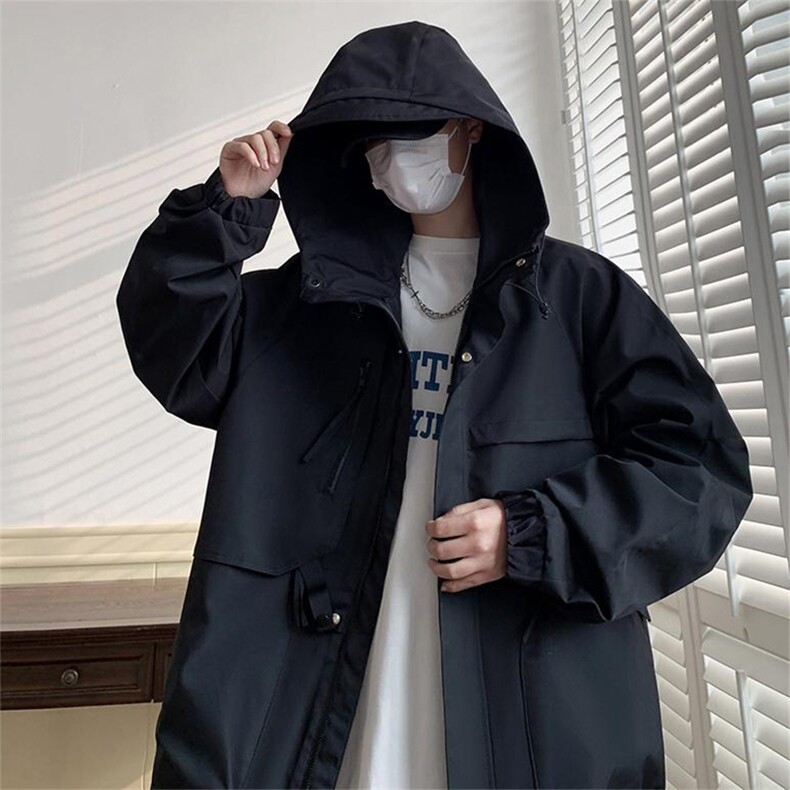现货5W件冬季三防美式boxy解构连帽雪山冲锋衣棉衣男女棉服厚外套,男装夹克,电商A443