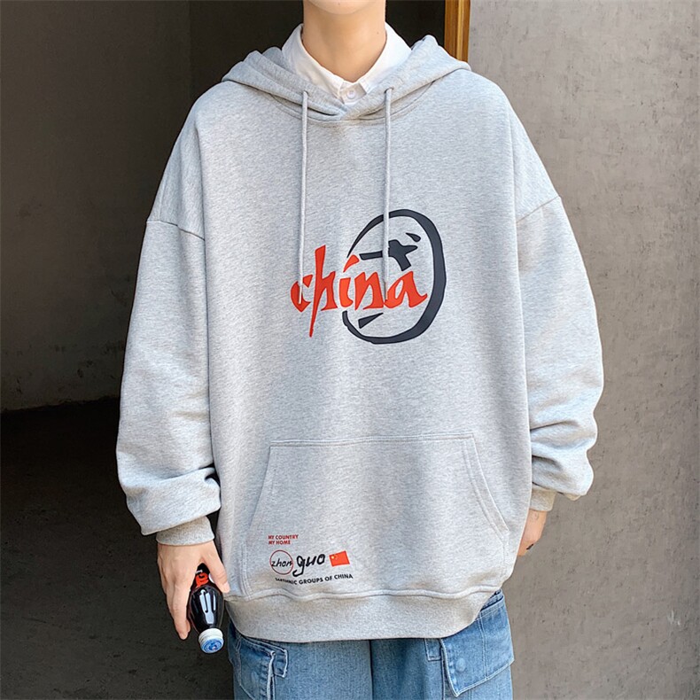 ！2023春季新款男士连帽卫衣百搭潮流外套上衣服WY255P38,男装卫衣,电商B220