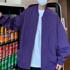 网红风大码防水棒球领冲锋衣飞行服光版二开a406jk1218特p73，男装夹克，星座309（原A406）