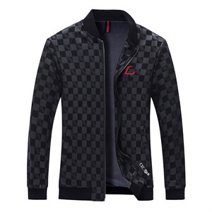 秋冬季外套2023新款潮流休闲厚款夹克秋装中年外套ZL10918-P150图片