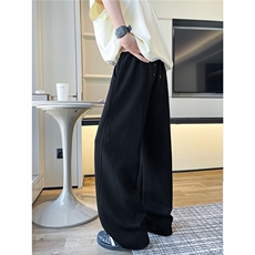 8XL-M秋季撞色运动裤子特大码美式高街直筒卫裤休闲裤KZ1945/P55，男装休闲裤，电商B238