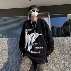 美式圆领毛衣男慵懒风休闲针织衫MY257P55，男装针织衫/毛衣，星座1116-2