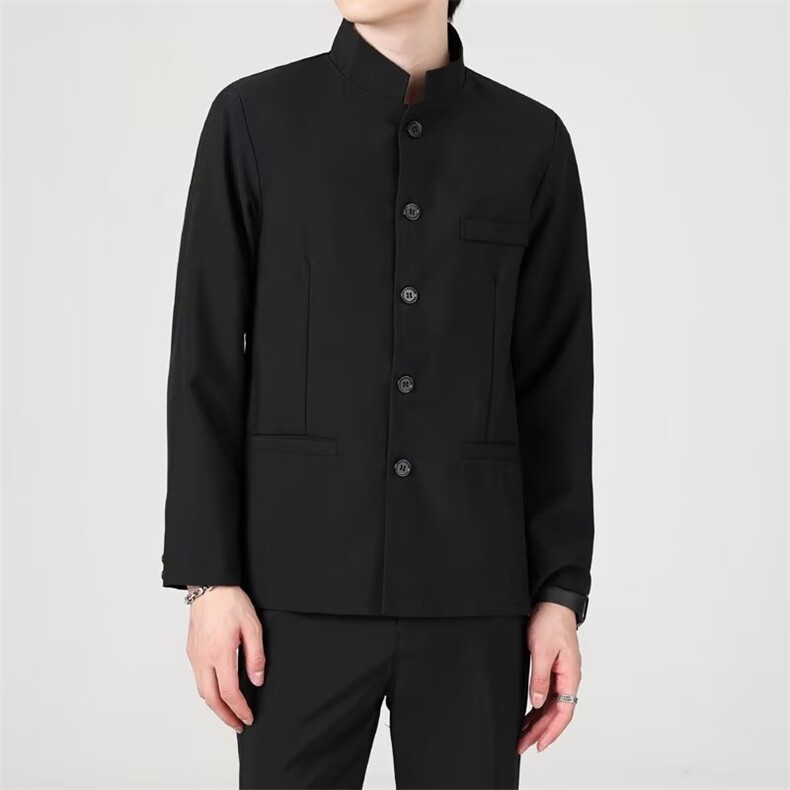 中山装男士青年修身套装中华立领西服装演出服结婚礼服风唐装,男装西服,星座601-1