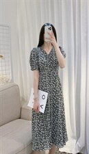 DINOBIENS【现货】夏季新款气质显瘦小花连衣裙，女装连衣裙，迪诺比亚