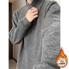 重磅斜拉链卫衣男宽松型休闲加绒加厚上衣TDR299JR-特价P27，男装T恤，电商A007