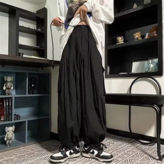 欧美高街工装裤男女同款显瘦宽松多口袋束脚运动垂感休闲裤A737，男装休闲裤，星座1116A-1（原606A）