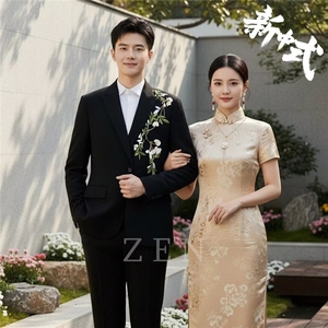 风春秋男刺绣西服结婚西装伴郎外套夹克大码S-5XL JAK19 P60图片