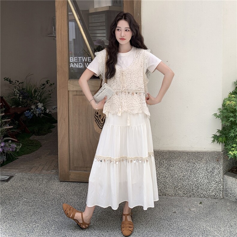 现货2025年夏季新款女装三件套装裙,女装套装/套裙,2C120