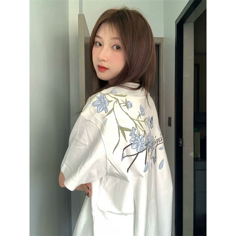 万针全刺绣解构设计260克重磅双纱纯棉高品质美式高街短袖T恤特35图片