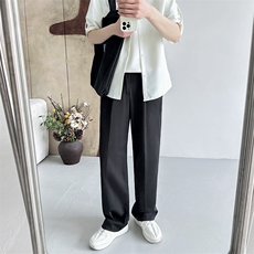 2025春夏季薄款垂感休闲裤顺滑长裤西裤男装1412-2/5066/P48，男装休闲裤，星座1412-2