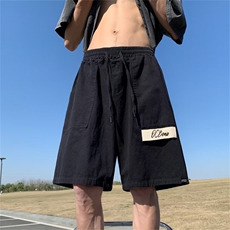 港风工装短裤男士夏季潮流宽松百搭五分裤运动休闲裤子DH929-P32，男装休闲裤，星座1008