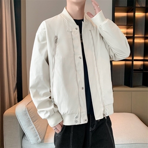 美式棒球服夹克男2025春款大码酷帅港风复古工装外套JK220-P75图片