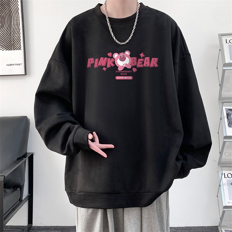 麂皮绒卫衣男大码重磅长袖t恤男JW81329-P35,男装卫衣,电商A040
