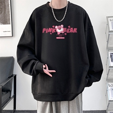 麂皮绒卫衣男大码重磅长袖t恤男JW81329-P35，男装卫衣，电商A040