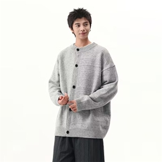 秋冬美式潮牌针织毛衣男宽松休闲慵懒风开衫外套914-4-M5809P57，男装针织衫/毛衣，星座914-4