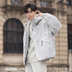 设计师款羽绒服冬季白鸭绒加厚保暖连帽外套男士Y25036-P395控678，男装羽绒服，电商A355（原A415）