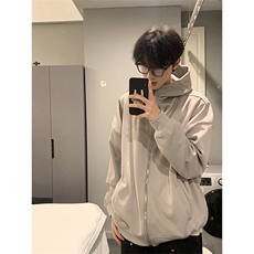 自家图，博主风连帽外套男2024年春季新款JK2415-P70，男装牛仔裤，星座1007（原301D）