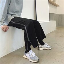 春季新款潮牌帅气直筒卫裤男潮ins运动裤港风宽松休闲裤子k73-p30，男装休闲裤，星座1008-1