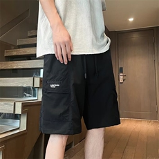 工装短裤男士韩版潮流字母刺绣高街帅2024夏季ins五分K5556-P32，男装牛仔裤，星座412-2