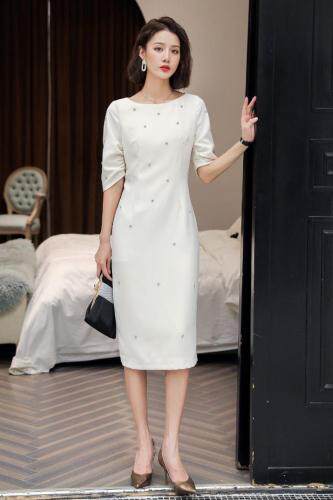 高级一款可穿三季的连衣裙纯手工打造，女装连衣裙，迪蔓君翔