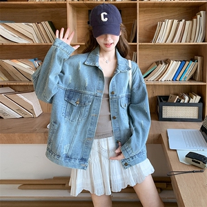 2025秋款现货 韩版猫爪牛仔外套2C090-1826-P135-K188图片
