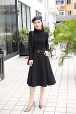 现货-假两件内搭连衣裙，女装连衣裙，依歌贝诺