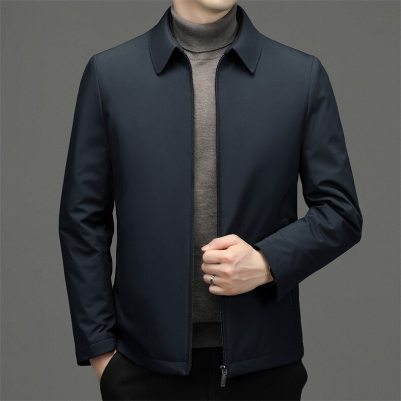 2023冬季休闲男士羽绒服上班领导保暖90%白鸭绒外套ZL2235-P175,男装羽绒服,星座1105-3