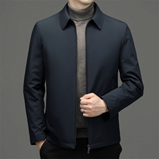 2023冬季休闲男士羽绒服上班领导保暖90%白鸭绒外套ZL2235-P175，男装羽绒服，星座1105-3