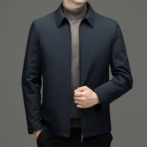 2023冬季休闲男士羽绒服上班领导保暖90%白鸭绒外套ZL2235-P175图片