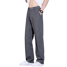 2025男款潮流百搭美式宽松纯色休闲裤简约时尚运动裤K2512-P52，女装休闲裤，星座610（原A335）