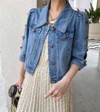 夏季新品牛仔碎花两件套套裙，其它，迈裳亿